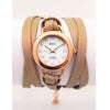 Comet Rose Leather Wrap Watch Give Simple 