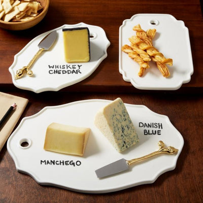Cheese Plate with Erasable Pencil Two's Company