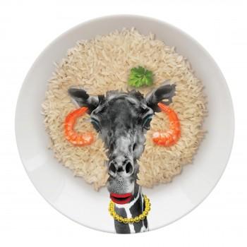 Giraffe Party Animal Plate Just Mustard