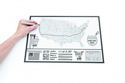 Travel Scratch Map of America Luckies UK