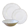 Antique White Rustica 9" Salad Plates Le Cadeaux