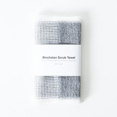 Binchotan Charcoal Body Scrub Towel Morihata