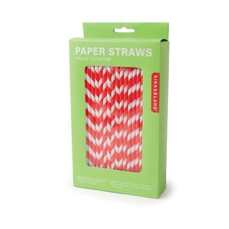 Pretty Party Straws Kikkerland Design Stripes