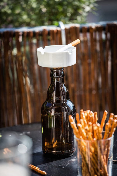 Wine Stopper Ashtray Give Simple