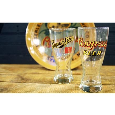 Retro Beer Glass Fishs Eddy