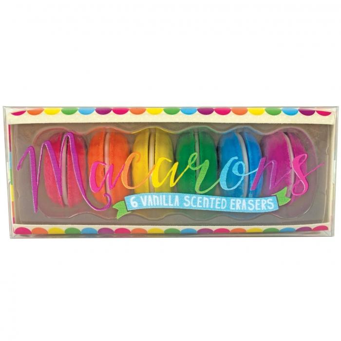Macaron Scented Erasers - Set of 6 Give Simple