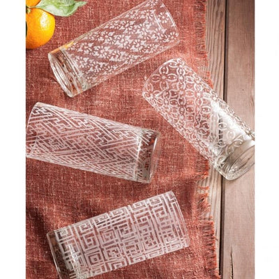 Etched Cocktail Glasses (Set of 4) Rosanna