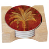 Desert Palm Stone Coaster Set Gent Supply Co. 