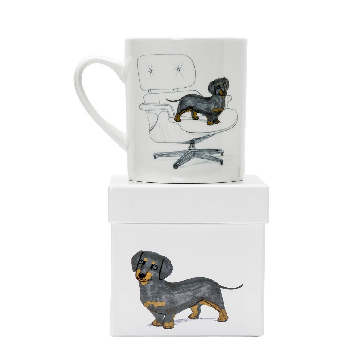 Dachshund White Mug Magpie
