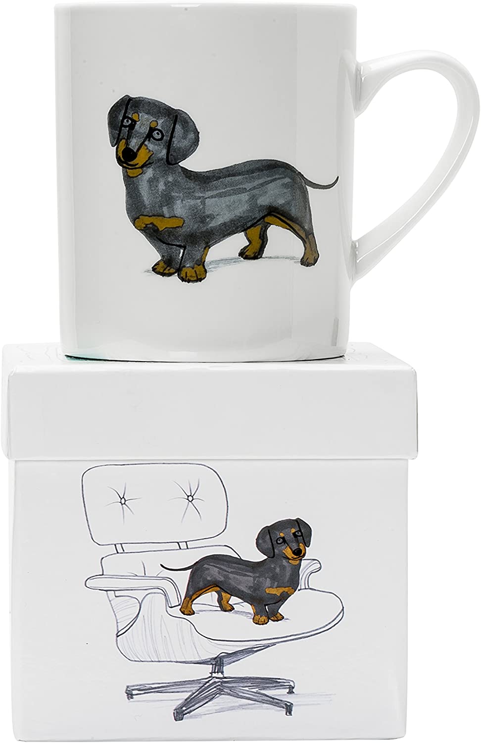 Dachshund White Mug Magpie