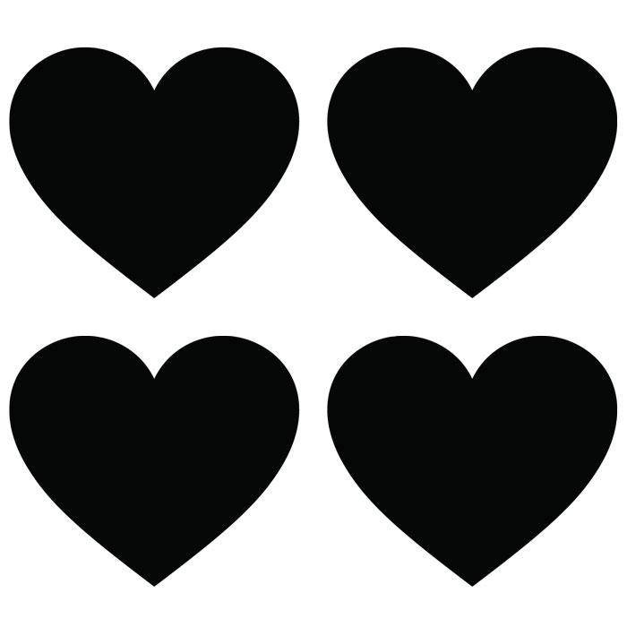 Chalkboard Heart Label (Set of 4) vendor-unknown