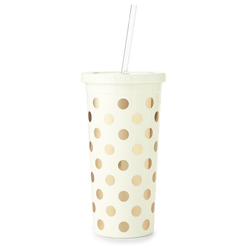 Kate Spade Gold Dots Tumbler Lifeguard Press/lilly pulitzer a 