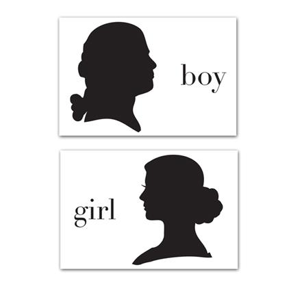 Boy/Girl Party Sitting Placemats Plat du Jour 