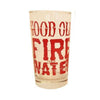 Fire Water Bar Glasses Give Simple 