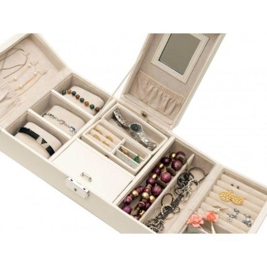 Ostrich-Embossed Jewelry Case Rowallan of Scotland