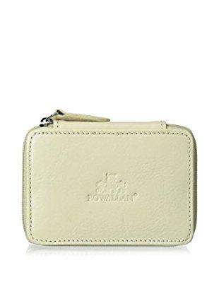 Earrings and Rings Leather Jewelry Case - White Give Simple