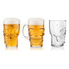 Glass Skull Beer Mug Give Simple